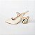 SCARPIN SALTO GEOMETRICO COURO OFF WHITE CONFORTAVEL - Imagem 1