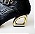 BOTA SALTO GEOMETRICO COURO PRETO CONFORTAVEL - Imagem 5