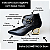 BOTA SALTO GEOMETRICO COURO PRETO CONFORTAVEL - Imagem 2