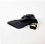 BOTA SALTO GEOMETRICO COURO PRETO CONFORTAVEL - Imagem 7