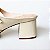 MULE SALTO BLOCO COURO OFF WHITE CONFORTAVEL - Imagem 7