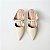MULE SALTO BLOCO COURO OFF WHITE CONFORTAVEL - Imagem 4