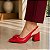 SCARPIN SALTO BLOCO VERMELHO CAMPARI CONFORTAVEL - Imagem 3