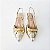 SCARPIN SALTO BLOCO PRATA DOURADO CONFORTAVEL - Imagem 7