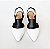 SCARPIN SALTO BLOCO BRANCO PRETO CONFORTAVEL - Imagem 4