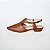 SCARPIN SALTO BLOCO MARROM CONFORTAVEL - Imagem 1