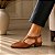 SCARPIN SALTO BLOCO MARROM CONFORTAVEL - Imagem 3
