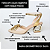 SCARPIN SALTO GEOMETRICO COURO NUDE CLARO DOURADO CONFORTAVEL - Imagem 2