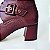 BOTA SALTO BLOCO COURO MARSALA CONFORTAVEL - Imagem 5