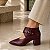 BOTA SALTO BLOCO COURO MARSALA CONFORTAVEL - Imagem 3