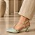 SCARPIN SALTO TACA VERDE MENTA NUDE CLARO CONFORTAVEL - Imagem 3