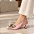 SCARPIN SALTO TACA ROSA BEBE PRATA VELHA CONFORTAVEL - Imagem 3