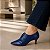 OXFORD SALTO FINO COURO AZUL MARINHO SOLA VERMELHA CONFORTAVEL - Imagem 3
