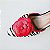 SCARPIN SALTO TACA ZEBRA VERMELHO CAMPARI PRETO CONFORTAVEL - Imagem 5