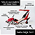 SCARPIN SALTO TACA ZEBRA VERMELHO CAMPARI PRETO CONFORTAVEL - Imagem 2