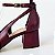 SCARPIN SALTO BLOCO COURO MARSALA CONFORTAVEL - Imagem 5