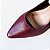 SCARPIN SALTO BLOCO COURO MARSALA CONFORTAVEL - Imagem 4