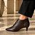 BOTA SALTO FINO COURO CAFE CONFORTAVEL - Imagem 3