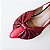 SCARPIN SALTO TACA VERMELHO CAMPARI VINHO CONFORTAVEL - Imagem 8