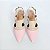 SCARPIN SALTO BLOCO ROSA BEBE NUDE CLARO CONFORTAVEL - Imagem 4