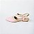 SCARPIN SALTO BLOCO ROSA BEBE NUDE CLARO CONFORTAVEL - Imagem 1