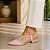 SCARPIN SALTO BLOCO ROSA BEBE NUDE CLARO CONFORTAVEL - Imagem 3
