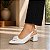 SCARPIN SALTO BLOCO BRANCO CONFORTAVEL - Imagem 3