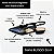 SCARPIN SALTO BLOCO PRETO CONFORTAVEL - Imagem 2