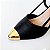 SCARPIN SALTO FINO COURO PRETO CONFORTAVEL - Imagem 7