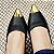 SCARPIN SALTO FINO COURO PRETO CONFORTAVEL - Imagem 4