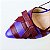 SCARPIN SALTO TACA COURO ROXO VINHO CONFORTAVEL - Imagem 4