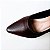 SCARPIN SALTO TACA COURO CAFE CONFORTAVEL - Imagem 5