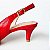 SCARPIN SALTO FINO COURO VERMELHO CAMPARI CONFORTAVEL - Imagem 5