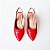 SCARPIN SALTO FINO COURO VERMELHO CAMPARI CONFORTAVEL - Imagem 4
