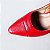SCARPIN SALTO FINO COURO VERMELHO CAMPARI CONFORTAVEL - Imagem 6