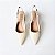 SCARPIN SALTO BLOCO COURO OFF WHITE CONFORTAVEL - Imagem 4