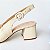 SCARPIN SALTO BLOCO COURO OFF WHITE CONFORTAVEL - Imagem 5