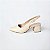 SCARPIN SALTO BLOCO COURO OFF WHITE CONFORTAVEL - Imagem 1