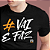 CAMISA MASC. "VAI E FAZ" ALGODÃO EGÍPCIO - COR PRETA - Imagem 3