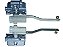 Válvula de Nível Knorr Traseira Esquerda Haste Curta para Mercedes O370/O371/O400/O500/OH1421L - 0003282030 - Imagem 1