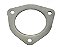 Kit Junta Triangular Escapamento Chapa e Amianto 90MM para Mercedes OM 366/352 Turbinado - 6004920080 - Imagem 1