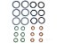 Kit Anéis de Reparo para Bico Injetor 6 Cilindros Mercedes OM906LA/1620/1622/1623/ATEGO/AXOR/Ônibus - 9060170260 - Imagem 1