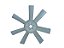 Hélice de Ventilador 7 Pás para Motor Mercedes OM 314/608 - 3432007124 - Imagem 1