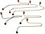 Kit de Canos Injetores do 1º ao 6º Cilindro para Mercedes OF1318/1721/1620 Motor 2000 em diante - 3760700933 - Imagem 1