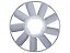 Hélice de Ventilador 9 Pás Plástico Elétrico para Mercedes OM904LA/912C/915C/1215C/1218EL/1318/1418 - 9042050106 - Imagem 1