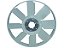 Hélice Simples de Plástico 8 Pás sem Viscocoupler para Mercedes L1218/1620/1418R/1720/LK-1620/OM366LA/OF - 3762007123 - Imagem 1