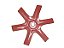 Hélice de Ventilador 6 Pás em Ferro Inteiriça para Mercedes 608/708/709/812/912 - 3142051706 - Imagem 1