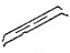 Kit Junta de Carter Emborrachada para Motor 6 Cilindros Mercedes OM-355/6 - 3455867001 - Imagem 1