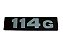 Emblema Frontal 114 com Letra G para Sca Série 4 até 2003 - 1390309 - Imagem 1