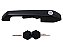 Macaneta Externa Preta para Porta Esquerda Scania TR112/TR142 Após 81 - 296209 - Imagem 1